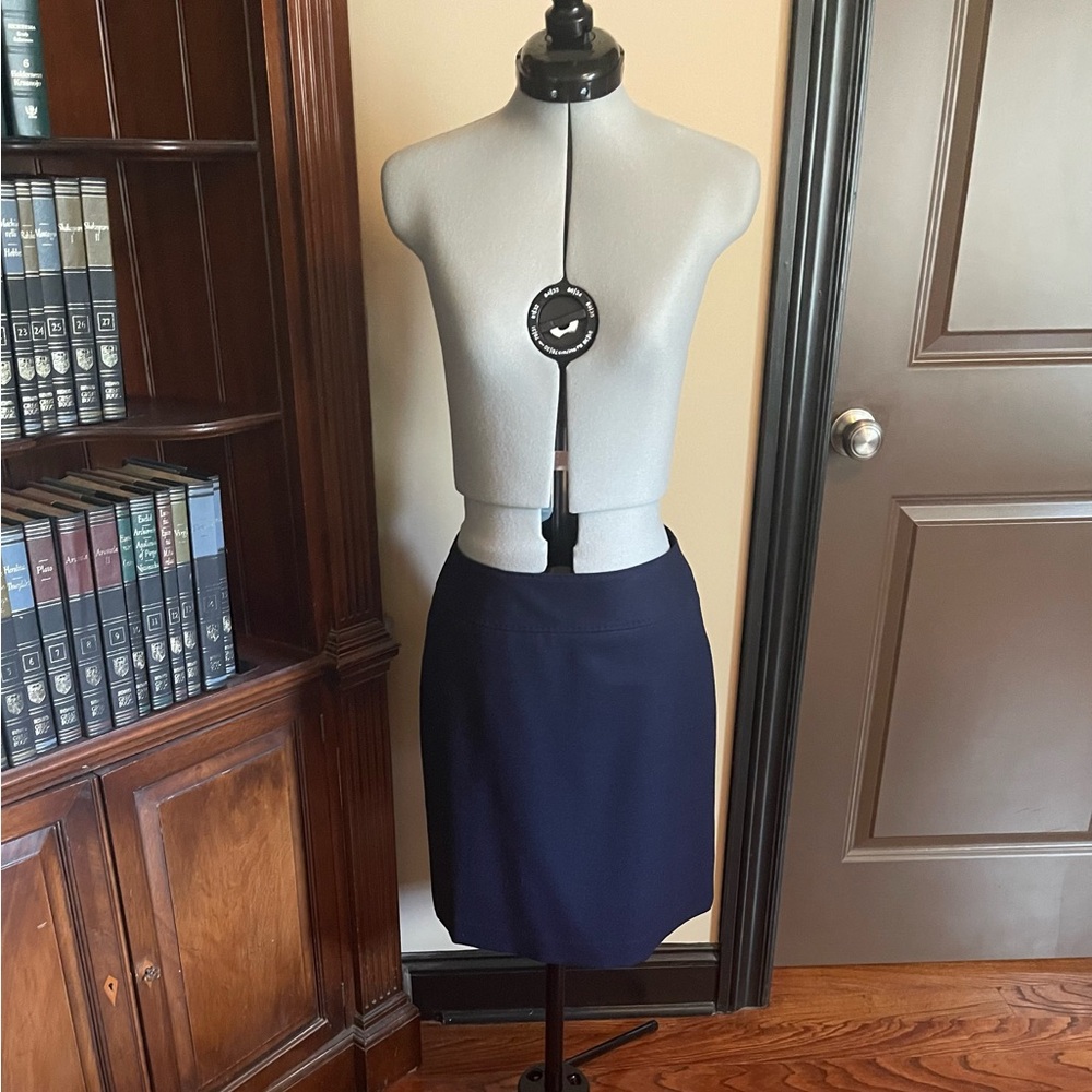 NWT Wool Blend Navy Blue Women's Skirt